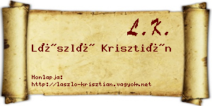 László Krisztián névjegykártya