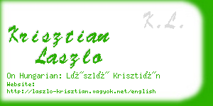 krisztian laszlo business card